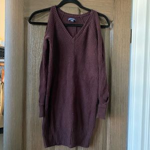 American Eagle Plum Purple Sweater Dress Size Small